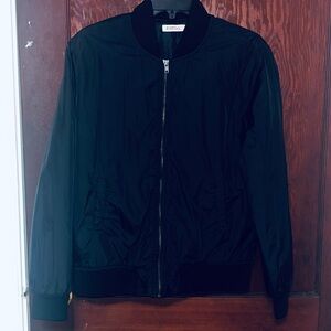 JUSTFAB Black Lightweight Bomber Jacket